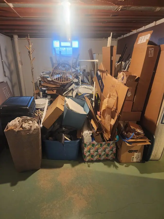 Roll-off dumpster container at job site for Concrete Dumpster Rental in New Ulm